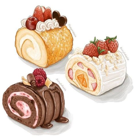 Cake Drawings Aesthetic, Deserts Drawings, Dessert Sketch, Sweet Restaurant, Desserts Drawing, Food Art Painting, Dessert Illustration, Holiday Symbols, Cake Drawing