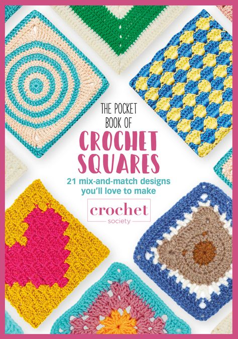 Crochet Block Patterns, Modern Blankets, Granny Square Crochet Patterns Free, Crochet Knit Stitches, Crochet Blocks, Crochet Magazine, Block Patterns, Crochet Square Patterns, Square Crochet