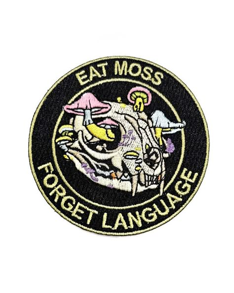 Learn a new language with moss. #moss #languagelearning . #Unhinged_Outfits #Person_Aesthetic #Jacket_Patches #Bag_Decor Funny Iron On Patches, Cryptid Patches, Enamel Pin Design, Patches Design, Language Learning App, Patch Clothes, Funny Patches, Jacket Patches, Punk Patches