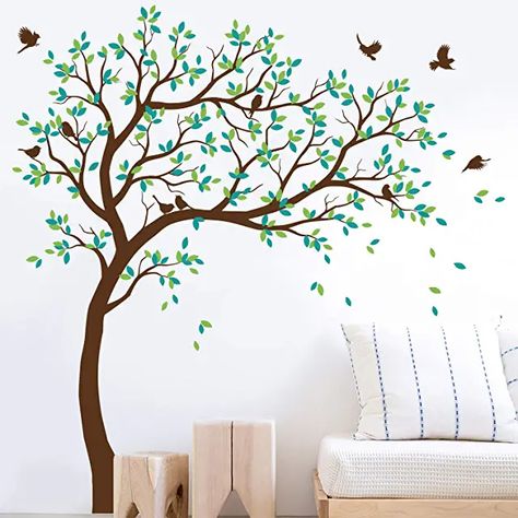 Amazon.com : Removable Tree Wall Decals Birch Tree Wall Decal, Tattoo Large, Large Nursery, Nursery Tree, Tree Wall Decals, Huge Tree, Wall Decals Nursery, Tree Decal, Tree Wall Murals