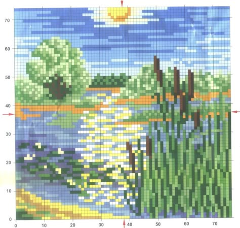 Number Embroidery, Denim Jacket Embroidery, Cross Stitch Nature, Cross Stitch Floss, Minecraft Pictures, Pixel Art Grid, Patterns Flowers, Cross Stitch Patterns Flowers, Cross Stitch Cards