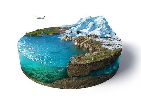 Island Cake, Creation Art, Deco Originale, Expo 2015, Toy Art, Model Making, Resin Diy, Resin Crafts, Resin Art