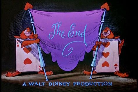 The End - Alice in Wonderland Disney Quizzes, Alice In Wonderland 1951, Disney Version, Film Disney, Disney Live Action, Old Disney, Disney Aesthetic, Pinturas Disney, Disney Alice