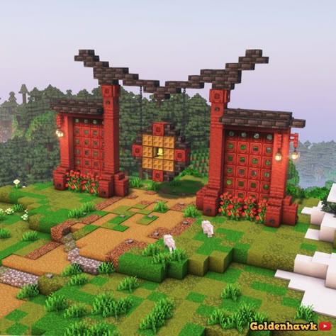 Japanese Minecraft Ideas, Minecraft Building Ideas Japanese, Japanese Minecraft Builds, Minecraft Japanese House, Minecraft Japanese, Minecraft Garden, Rumah Minecraft Sederhana, Minecraft Structures, Minecraft Interior Design