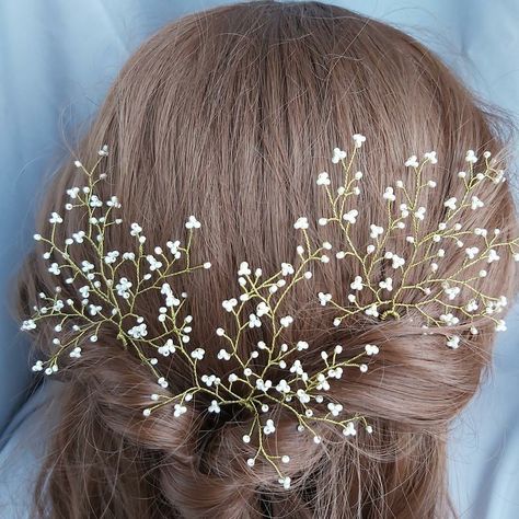 Hair Jewelry Diy, Bride Hair Pins, Hairstyles Design, Bead Hair Accessories, Bridesmaid Hair Accessories, Trendy Hairstyle, Floral Accessories, Modern Hairstyles, Handmade Wire Jewelry