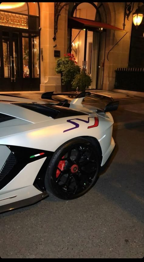 White Lamborghini, Aventador Svj, Car Quotes, Aesthetic Cool, Car Organization, Aesthetic Car, Top Luxury Cars, Pimped Out Cars, Car Decorations