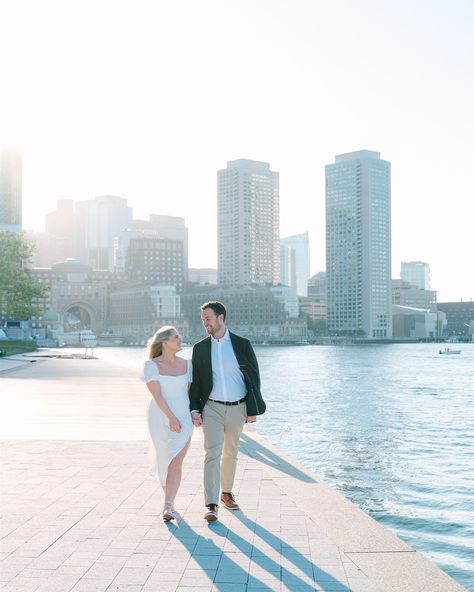 This Fan Pier Park engagement session with these two was one for the books. Perfect weather and a hazy cityscape backdrop. I am so excited for their 2025 Park Plaza wedding! 📸 @vanessafalconeweddings Engagement, engagement ring, engagement photos, couple goals #boston #fanpierpark #bostonseaport #bostonengagement #bostonengagementphotographer #bostonwedding #bostonweddingphotographer Boston Seaport Engagement Photos, Ring Engagement Photos, Tampa Engagement Photos, Bay Area Engagement Photos, Boston Seaport, White Sun Dress, Plaza Wedding, Playful Poses, Engagement Photos Couple