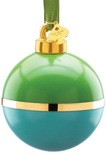 Kate Spade New York Green & Turquoise Globe Ornament | No one will miss this decoration on your Christmas tree! Spade Designs, Kate Spade Holiday, Kate Spade Christmas, Lenox Christmas, Green And Turquoise, Kate Spade Green, Globe Ornament, Christmas Memories, Holiday Christmas Tree