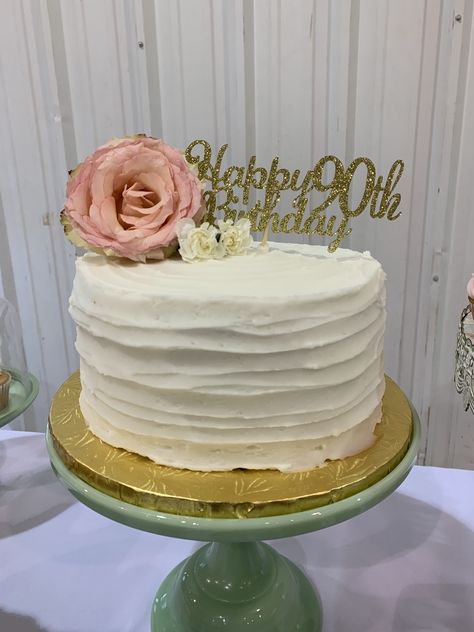 90th Birthday cake #buttercream #90thbirthday #birthdayparty 90 Bday Cake, 99th Birthday Cake Ideas, 90th Cake Ideas, Birthday Cake For Grandma Grandmothers, Grandma Birthday Cake Ideas, 90 Th Birthday Cake Ideas, 90 Birthday Party Ideas Decoration Women, 94th Birthday Cake, 90 Year Old Birthday Cake