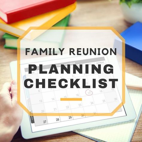 Family Reunion Planning Checklist Family Reunion Organization, Family Reunion Planning Checklist, How To Plan A Family Reunion, Family Reunion Ideas Organizing, Family Reunion Banquet, Reunion Checklist, Planning A Family Reunion, Reunion Activities, Family Reunion Keepsakes