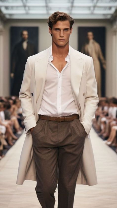 Old Hollywood Glamour Men, Hollywood Glamour Men, Old Hollywood Fashion, Men's Wedding Outfit, Glamour Outfit, Runway Model, Men's Short Hair, Classy Outfits Men, Hollywood Men