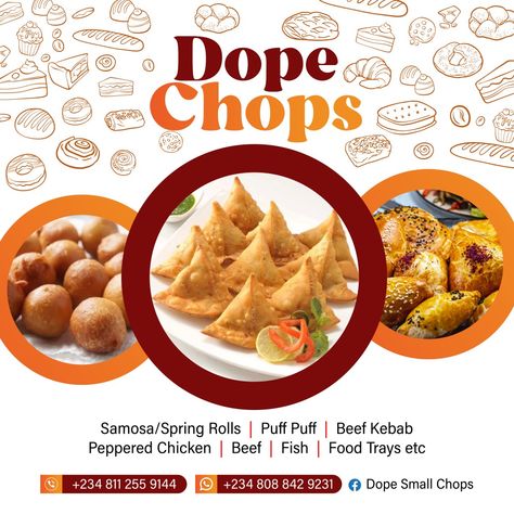 Small Chops Flyer Design, Small Chops, Prayer Images, Restaurant Poster, Iphone Wallpaper Lights, Graphic Design Course, Church Graphic Design, Food Graphic Design, Food Poster Design