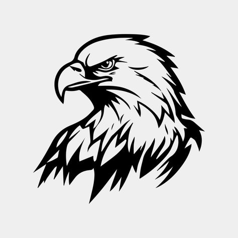 eagle head vector illustration, can be used for mascot, logo, apparel and more Cricut Camping, Eagle Clipart, Eagle Svg, Eagle Vector, Laser Files, Camping Svg, Digitized Embroidery Designs, Tree Saw, Eagle Head