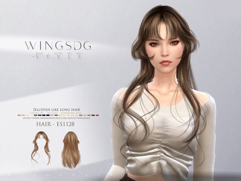 Sims 4 Cc Hime Cut, Sims 4 Cc Jellyfish Hair, Sims 4 Jellyfish Hair, Hair Jellyfish, Jellyfish Hair, Hair Ts4, David Hair, Sims 4 Cc Hair, Short Ponytail