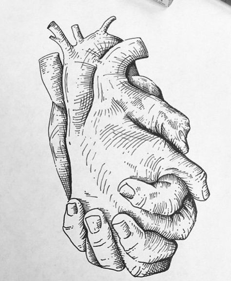 Hands Art Drawing, Medical Drawings, Abstract Love, Sketches Of Love, Hands Art, Heart Drawing, Medical Art, Desenho Tattoo, Dark Art Drawings