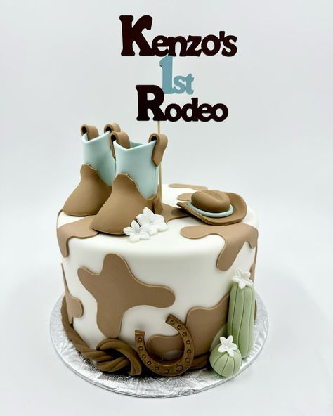 First Rodeo for this little one 🐴🤠 #firstrodeo #1stbirthday #rodeocake #tailoredtreats First Rodeo Birthday Boy Cake, My First Rodeo Birthday Boy Cake, 1st Rodeo Birthday Cake, First Rodeo Birthday Cake, Rodeo Birthday Cake, My First Rodeo Birthday Boy, First Rodeo Birthday Boy, First Rodeo Cake, Western Birthday Cakes