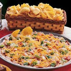 Pizza by the Scoop - "This tasty cold snack dip is one of my most-requested recipes and always pleases friends at get-togethers," relates Georgene Robertson of Pikeville, Kentucky. "People keep scooping until the platter is clean." Cream Cheese Snacks, Dip Recipes Hot, Cold Snack, Pizza Dip, Snack Dip, Cold Appetizers, Recipes Appetizers And Snacks, Football Food, Appetizer Dips