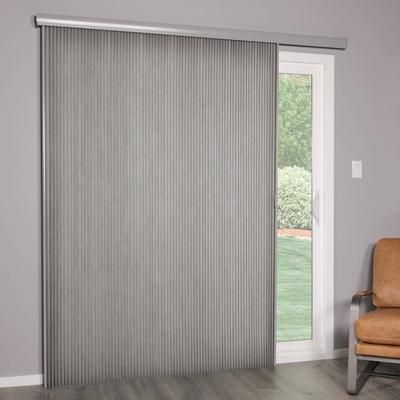 Slider Door Window Treatments, Contemporary Vertical Blinds, Sliding Glass Door Window Treatments, Glass Door Coverings, Patio Door Coverings, Roof Patio, Patio Door Blinds, Blinds Vertical, Sliding Glass Door Window