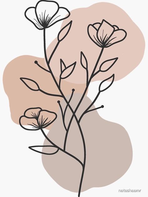 Boho Flowers Drawing, Boho Drawing Hippie Art, Boho Drawings, Wall Drawing Ideas, Boho Drawing, Boho Line Art, Drawing Line Art, Flower Pattern Drawing, Arte Aesthetic