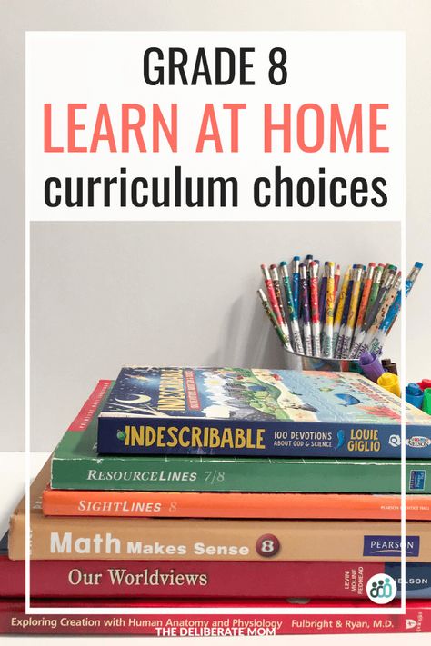 Sometimes picking your homeschool curriculum can be overwhelming. Come check out our grade 8 curriculum choices and what books we're using in all subjects. #homeschoolcurriculum 1st Grade Science Curriculum Homeschool, First Grade Homeschool Ideas, 1st Grade Christian Homeschool Curriculum, Homeschool For 1st Grade, Homeschooling 1st Grade, Grade 1 Curriculum, Homeschool 1st Grade, 1st Grade Homeschool Curriculum, Homeschool House