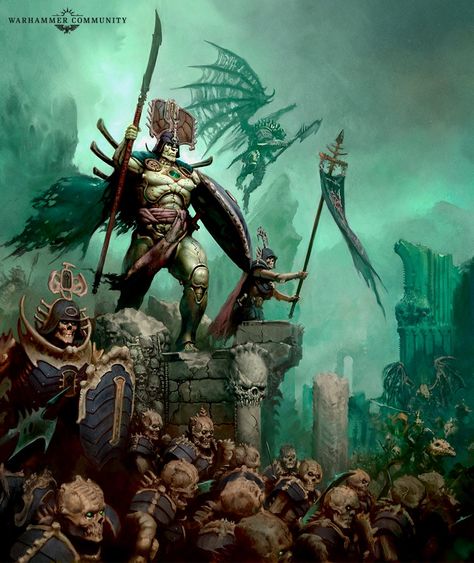 Warhammer Fantasy Art, Ossiarch Bonereapers, Vampire Counts, Warhammer Aos, Fantasy Background, Fiction Idea, Fantasy Battle, Age Of Sigmar, Warhammer Art