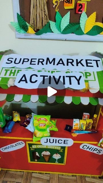 Market Day Ideas For Preschool, Money Activities For Kids Kindergartens, Nursery Class Activities Fun, Adl Activities For Kids, Math Money Activities, Market Day Ideas For School, School Decorations Ideas, Shopping Games For Kids, Maths Activities For Kids