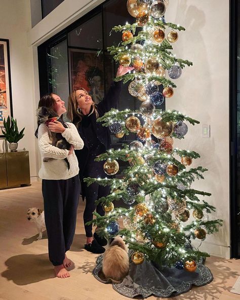 Tree Emoji, Giada At Home, Charlie Brown Tree, Charlie Brown Christmas Tree, Gray Tree, Mommy Moments, Hosting Christmas, Tree Base, Giada De Laurentiis