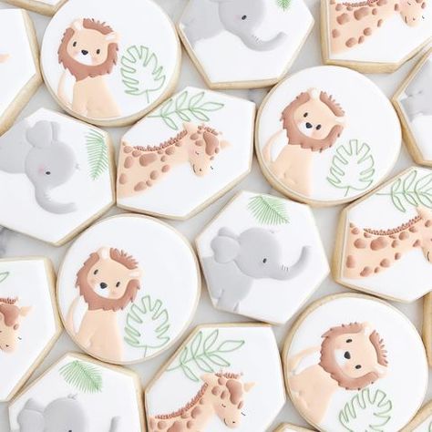 Friday Yay, Safari Cookies, Animal Cookies, Cookie Art, Sweet Table, Cookie Decorating, Sugar Cookie, Tableware, Instagram Photos