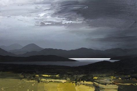 Seascapes Art, Scottish Islands, Scottish Landscape, Farmhouse Art, Sky Painting, Abstract Art Landscape, Landscape Artist, Contemporary Landscape, Seascape Paintings