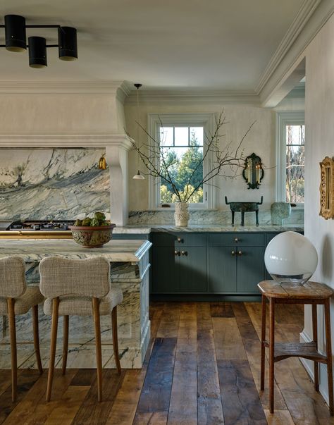 Jeremiah Brent Bathroom, Barbara Westbrook Interiors, Textured Kitchen Island, Jake Arnold Kitchen, Nate And Jeremiah Kitchen, Athena Calderone Kitchen, White Kitchen Wood Island, Summerhouse Kitchen, Artful Eclectic