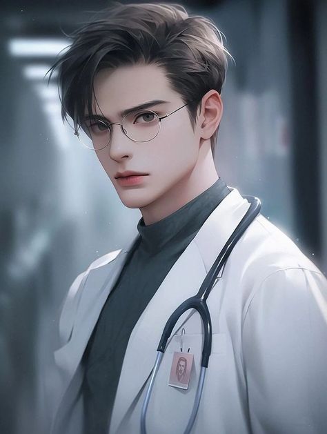 Anime Doctor Aesthetic, Filter Guide, Vampire Anime, Filter Aesthetic, Handsome Guys, Boy Pictures, Cool Anime Guys, Boy Poses, Digital Art Anime