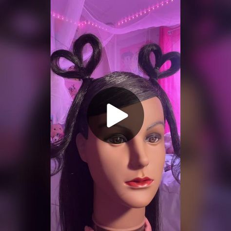 tutorial for heart shaped ponytails💗 #hair #hearts #barbie #fyp | hair styles | TikTok Heart Ponytail Hairstyles, Heart Shaped Ponytail, Heart Shaped Hairstyles, Angel Hairstyles, Heart Ponytail, Plats Hairstyles, Heart Hairstyle, Two Ponytails, Heart Hair