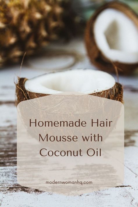 Homemade Hair Mousse, Homemade Mousse For Hair, Diy Curl Mousse, Diy Hair Mousse For Curly Hair, Diy Hair Foam Mousse, Diy Hair Mousse Recipes, Diy Mousse For Hair, Natural Hair Mousse, Diy Hair Mousse