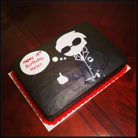 Homestuck cake- my friend said she would make this for me Homestuck Birthday, Homestuck Cute, Happy Birthday Illustration, Dave Strider, Sweet 16 Themes, Birthday Illustration, Home Stuck, Pepsi Cola, Inside Job