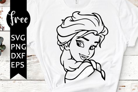 Elsa svg free, frozen svg, best disney svg files, instant download, shirt design, silhouette cameo, frozen 2 svg, free vector files, dxf 0648 Elsa Cricut Ideas, Elsa Svg Free, Elsa Svg, Elsa Cricut Svg, Frozen Shirts Svg, Anna Svg Frozen, Frozen Silhouette, Silhouette Cameo Free, Anna Und Elsa