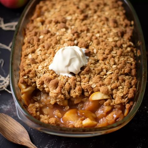 Old Fashioned Apple Crisp Apple Crisp With Nutmeg, Apple Crisp 9x13 Pan, Betty Crocker Apple Crisp, Old Fashioned Apple Crisp, Crisp Recipes, Recipe Ingredients List, Oatmeal Diet Plan, Easy Apple Crisp Recipe, Oatmeal Diet