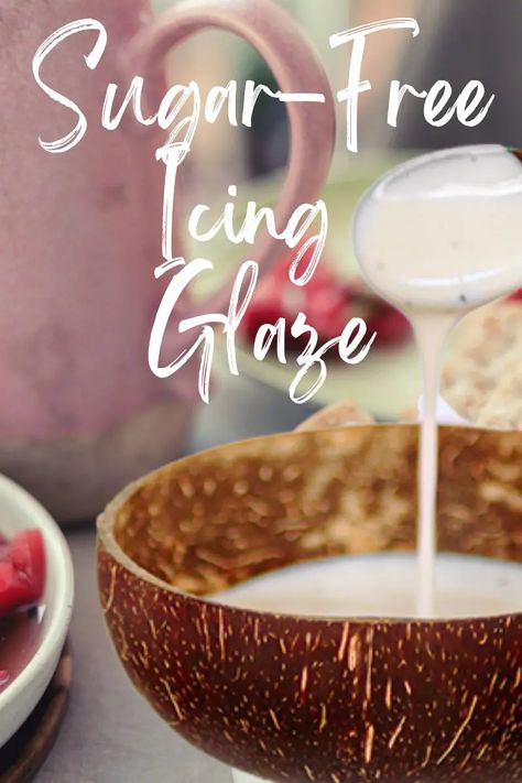 Sugar Free Glaze, Sugar Free Divinity Recipe, Sugar Free Sauce Recipes, Protein Icing Glaze, Sugar Free Icing Recipe Frostings, Keto Glaze Frosting, Sugar Free Glaze Icing, Sugar Free Frosting For Baby, Ham Glaze For Diabetics