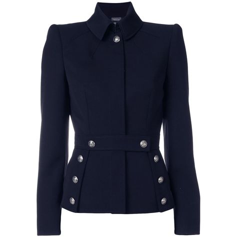 Kate Middleton Outerwear - Shop RepliKate Outerwear - Kate's Closet Goth Jacket, Military Inspired Fashion, Gothic Jackets, Military Inspired Jacket, Jackets Black, Navy Military, Military Style Jackets, Blazer Designs, Military Inspired