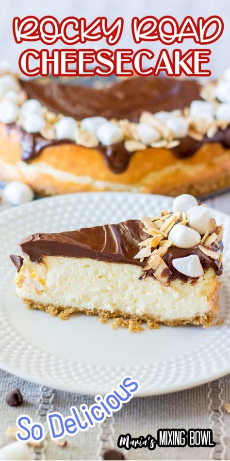 Rocky Road Cheesecake, Fall Cheesecake, Amazing Deserts, Cheesecake Base, Magic Custard Cake, Southern Desserts, Custard Cake, Cake Craft, Delicious Cake Recipes