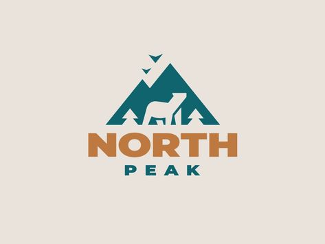 Landscape Logos, Outdoors Logo Design, North Logo, Mountain Logo Design, Mountains Logo, Outdoor Branding, Hiking Logo, Tent Logo, Adventure Logo Design