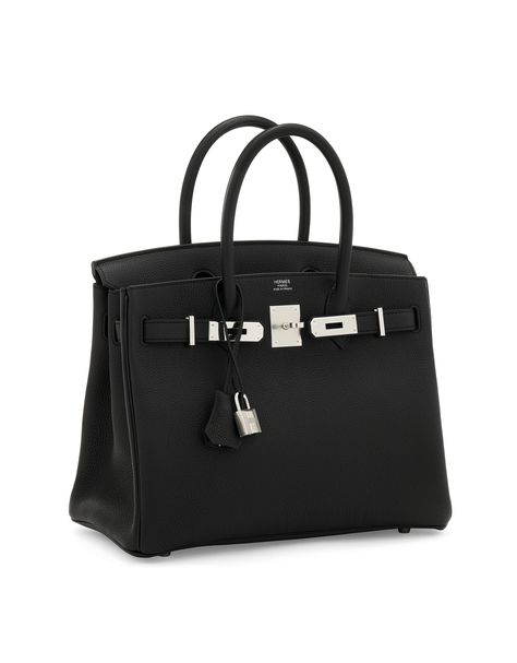 A BLACK TOGO LEATHER BIRKIN 30 WITH PALLADIUM HARDWARE | HERMÈS, 2018 | 21st Century, bags | Christie's Slp Aesthetic, Birkin Aesthetic, Hermes Birkin Handbags, Handbags Vintage, Colorful Handbags, Birkin 30, Behati Prinsloo, Woven Handbags, Perfect Handbag