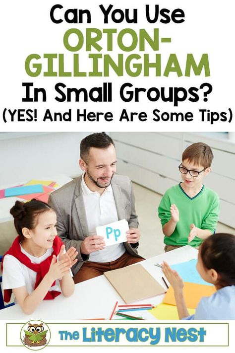 Do you find yourself scratching your head when thinking about how the heck to run an Orton-Gillingham lesson plan in small groups during a typical school week? Click through now for information on how you can make it work for you! The Literacy Nest #ortongillingham #ortongillinghamlessonplans Orton Gillingham Kindergarten, Orton Gillingham Games, Orton Gillingham Organization, Orton Gillingham Activities, Multisensory Phonics, Orton Gillingham Lessons, Multisensory Teaching, Reading Tutoring, Phonemic Awareness Activities