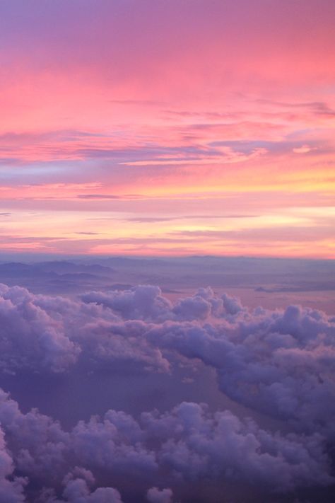 pink to purple Sunset Pink, Cloud Wallpaper, Purple Sky, Sunset Wallpaper, Pretty Sky, Sky And Clouds, Alam Yang Indah, Pink Sky, Anime Angel