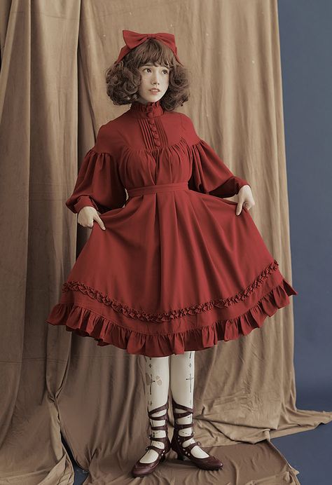 Op Dress, Love Series, Old Fashion Dresses, Classic Lolita, Chiffon Long Sleeve, Pure Love, Historical Dresses, Indie Brands, Lolita Dress