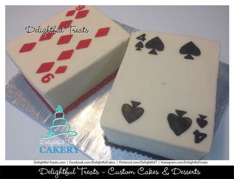 Deck of Buttercream Playing Cards Cake by Delightful Treats Cakery Orlando | #Deck #PlayingCards #Cake #DeckCake #DeckofCardsCake #PlayingCardsCake #FullDeckCake #EdibleCardsCake #CasinoCake #PokerCardsCake #BirthdayCake #Spades #Diaomonds #DelightfulCakes #DelughtfulTreats #Cakery #OrlandoCakes #OrlandoBirthdays Deck Of Cards Cake, Magic Cakes, Fiesta Games, Casino Cake, Teenage Party, Cards Cake, Magic Birthday Party, Teenage Parties, Magic Birthday