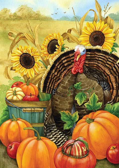 Jane Maday (b.1965) —  (800x1121) Jane Maday, Thanksgiving Flag, Thanksgiving Pictures, Thanksgiving Images, Thanksgiving Art, Wall Sits, Vintage Thanksgiving, Garden Porch, Thanksgiving Kids