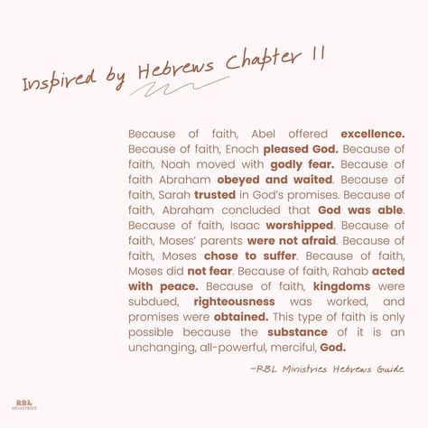 The substance of our faith is an undefeated High Priest who stands as our advocate. The Hebrews Bible Study Guide is out now and available at the link in our bio or on rblministries.com. #biblestudy #christianstudy #biblereading Lust Bible Study, Hebrews Bible Study, Scripture On Homosexuality, Prayers Against Homosexuality, Christian Studies, Hebrews 4:12 Journaling, Bible Study Guide, High Priest, Do Not Fear