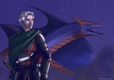 Prince Daeron the Daring and his dragon Tessarion, the Blue Queen #asoiaf #asongoficeandfire #fireandblood #daerontargaryen… | Instagram Daeron Targaryen Art, Tessarion Dragon, Daeron The Daring, Asoiaf Dragons, Daeron Targaryen, Dragon Aesthetic, Hotd Dragons, Dragon Ideas, Tiger Dragon