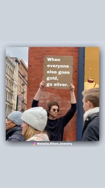 Metalsmith, designer, handcrafted silver jewellery, wearable art on Instagram: "#silvervsgold #silverjewellery #jewelrymeme" One Direction Reunion, Jewelry Facts, Handcrafted Silver Jewelry, Fun Jewelry, Grown Man, Anime Couples Drawings, Silver Jewellery, Everyone Else, One Direction