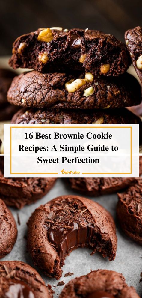 Satisfy your sweet cravings with the 16 Best Brownie Cookie Recipes! This simple guide leads you to sweet perfection, one irresistible bite at a time. 🍫🍪 


#DishPulse #BrownieCookieBliss #SweetTreats #BakingInspiration #HomemadeGoodness #DessertDelights #CookieCravings Brownie Cookies From Scratch, Brownie Brittle Recipe, Brownie Cookie Recipe, Best Baklava Recipe, Saltimbocca Recipe, Vegan Chocolate Brownies, Brownie Brittle, Hard Boiled Egg Recipes, Sugar Free Brownies